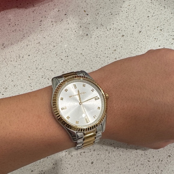 Michael Kors Two-Tone Silver and Gold Watch main image 6